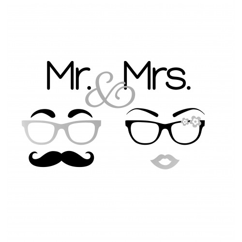 DEKORAMI "MR & MRS"